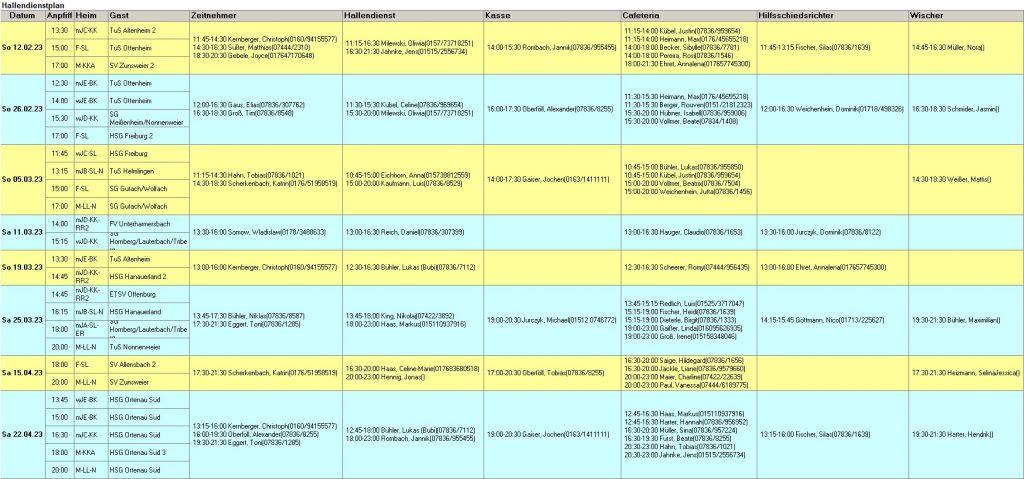 Hallendienstplan 22 23 v5